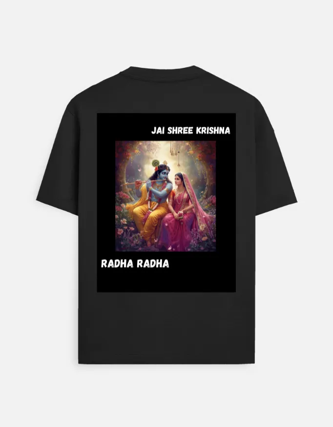 UNISEX LORD KRISHNA BLACK T SHIRT